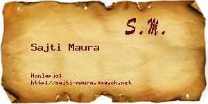 Sajti Maura névjegykártya